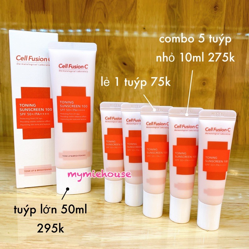KEM CHỐNG NẮNG CELL FUSION C TONING SUNCREEN 100