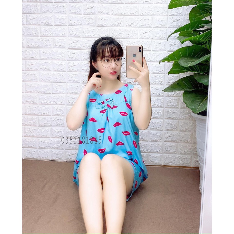 [Freeship] Bộ Lanh 2 Tầng Ba Lỗ Mặc Trước, Sau Sinh, Chất Đẹp, Hàng Xịn, Size Rộng