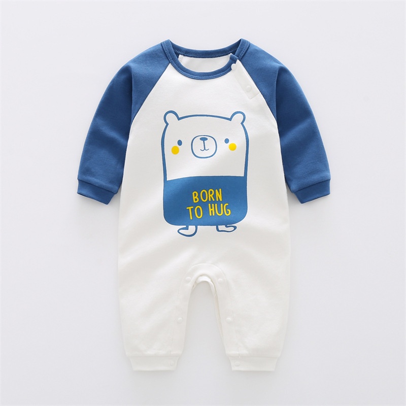 Bộ Áo Liền Quần Cotton Tay Dài Thời Trang Thu Đông Dành Cho Trẻ Em 1040