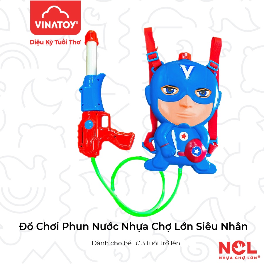 Đồ Chơi Phun Nước Nhựa Chợ Lớn hình Siêu nhân - M1795-BB92