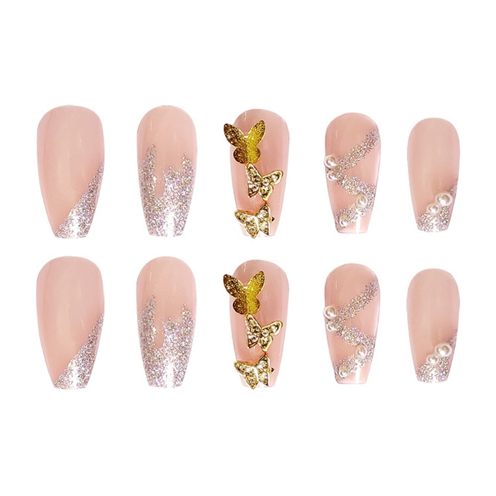 2554 bộ móng tay giả set móng giả trong suốt móng tay giả đính nơ móng tay giả dài vuông set 24 móng tay giả  móng giả thiết kế