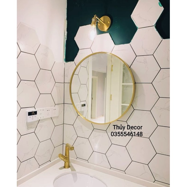 Gương treo tường cao cấp ❌𝐇𝐚̀𝐧𝐠 𝐜𝐨́ 𝐬𝐚̆̃𝐧 ❌gương nhà tắm khung kim loại mạ vàng gold luxury siêu sang