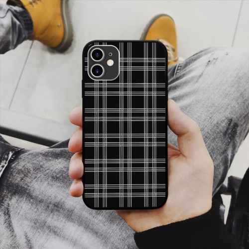 Ốp lưng iphone hình dark burberry pattern collage art cubism cho nam  cho các dòng SAMSUNG PAP20210802
