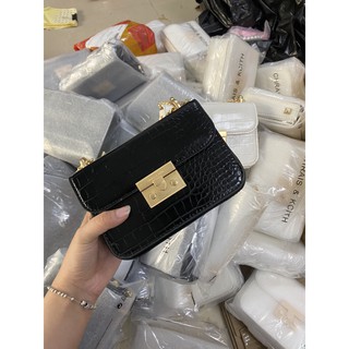 túi khuy tròn vân rắn
