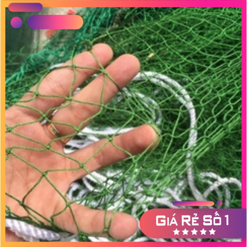Lưới kéo cá dù, Lưới quét dù cao cấp hàng gia công, Kích thước cao 1.8m - dài 10m - túi 4m