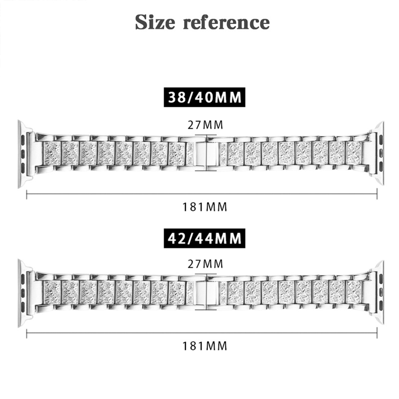 Dây đeo thép không gỉ sang trọng thích hợp cho đồng hồ Apple Watch 6 SE 40Mm 44Mm 38Mm 42Mm Series 5 4 3 2