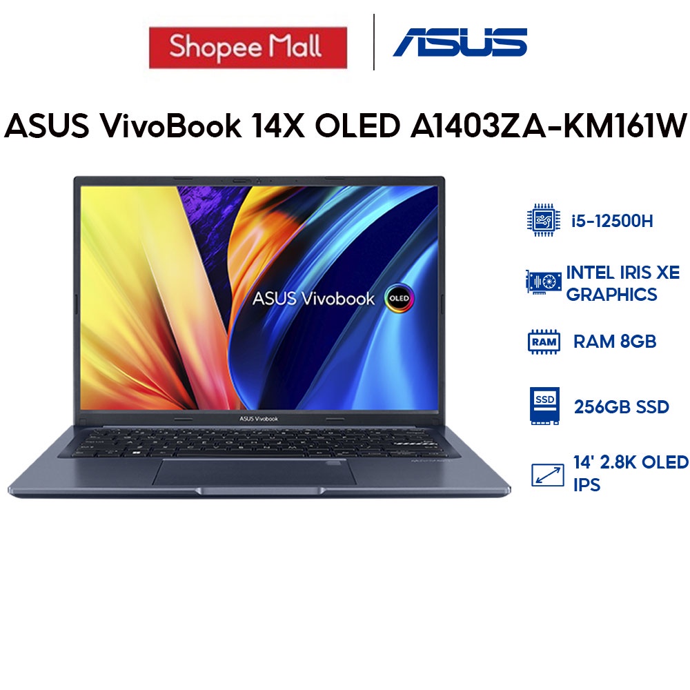 Laptop ASUS VivoBook 14X OLED A1403ZA-KM161W i5-12500H | 8GB | 256GB | 14' 2.8K OLED