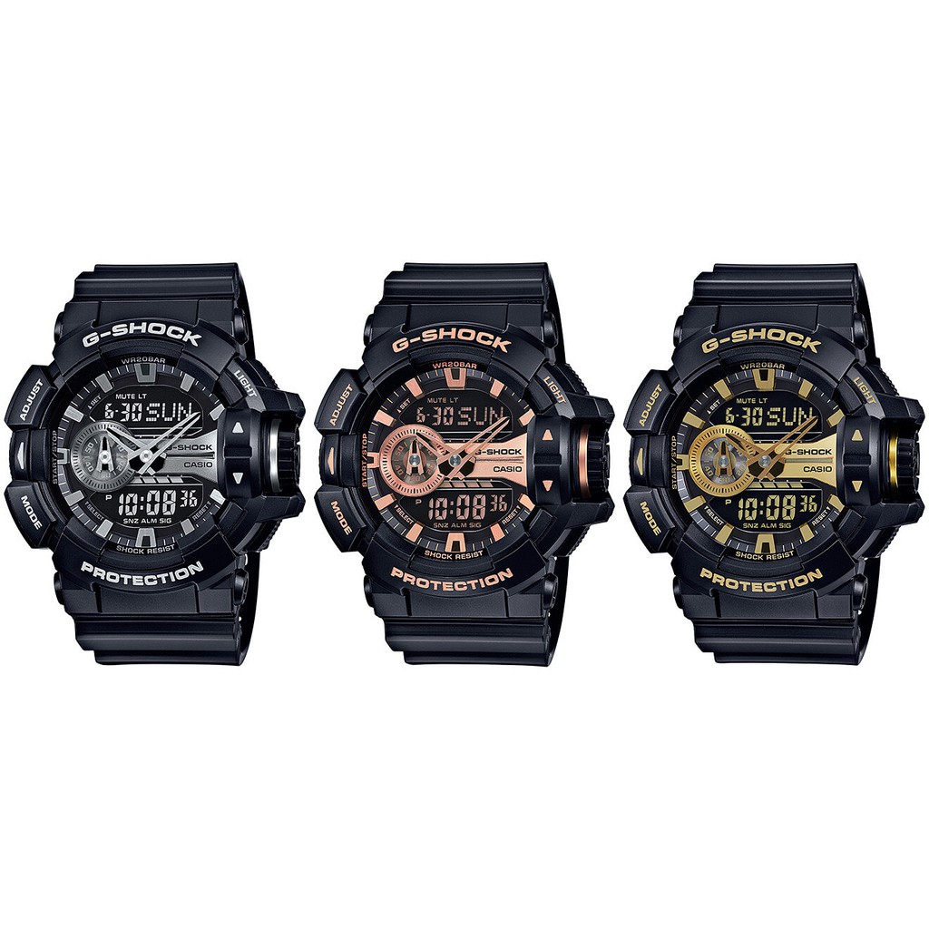 Đồng hồ thể thao nam nữ G-Shock GA-400GB-1A9 Full phụ kiện