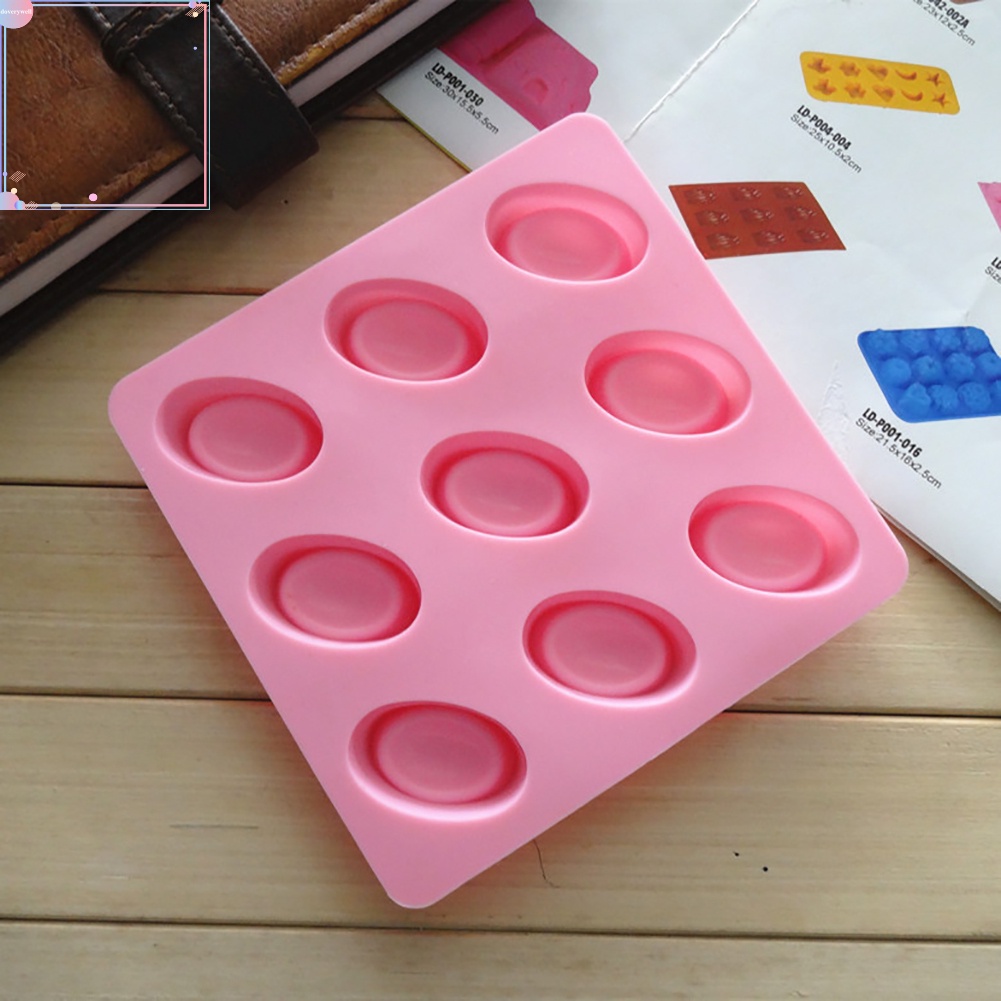 Khuôn silicon tạo hình làm bánh kẹo 9 ô DIY tiện dụng chất lượng cao