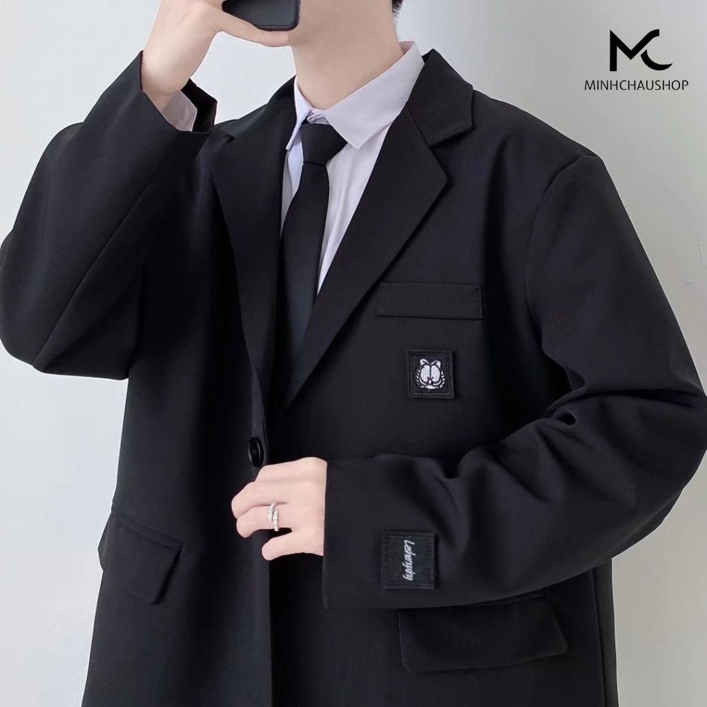 Áo Blazer Nam Sanminhchau Áo Khoác Nam Nữ Form Rông Dáng Unisex Trẻ Trung Năng Động Mà Cá Tính Siêu Hot Ad09