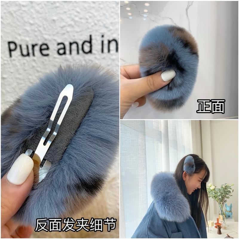 Kẹp Tóc Thỏ Bông Dễ Thương Phong Cách Hàn Quốc