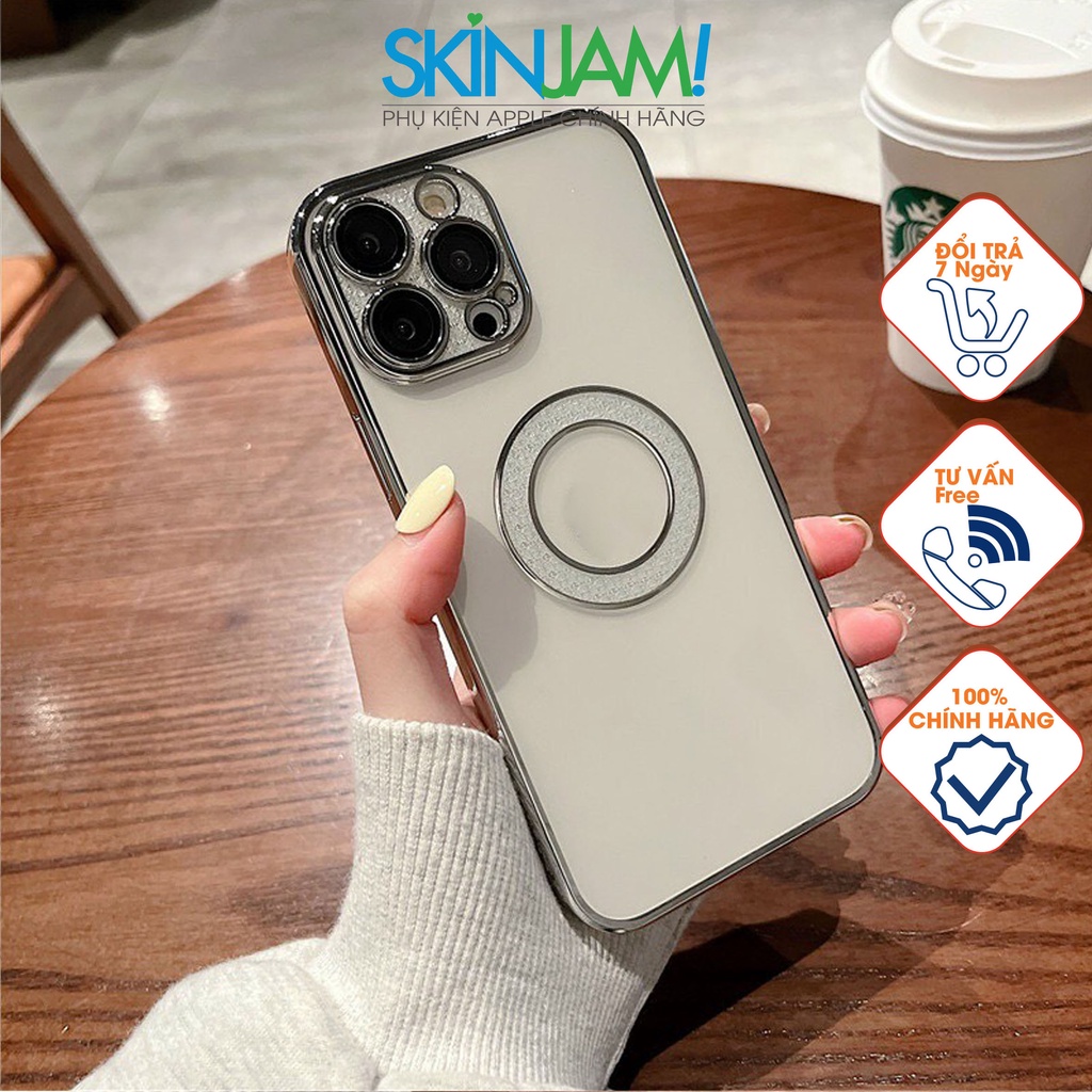 Ốp KF Diamond Camera & Vòng Táo Quá Đẹp Khoe Máy Chống Ố iPhone 13Promax/ 13Pro/ 13 Siêu Dẻo Siêu Chống Sốc