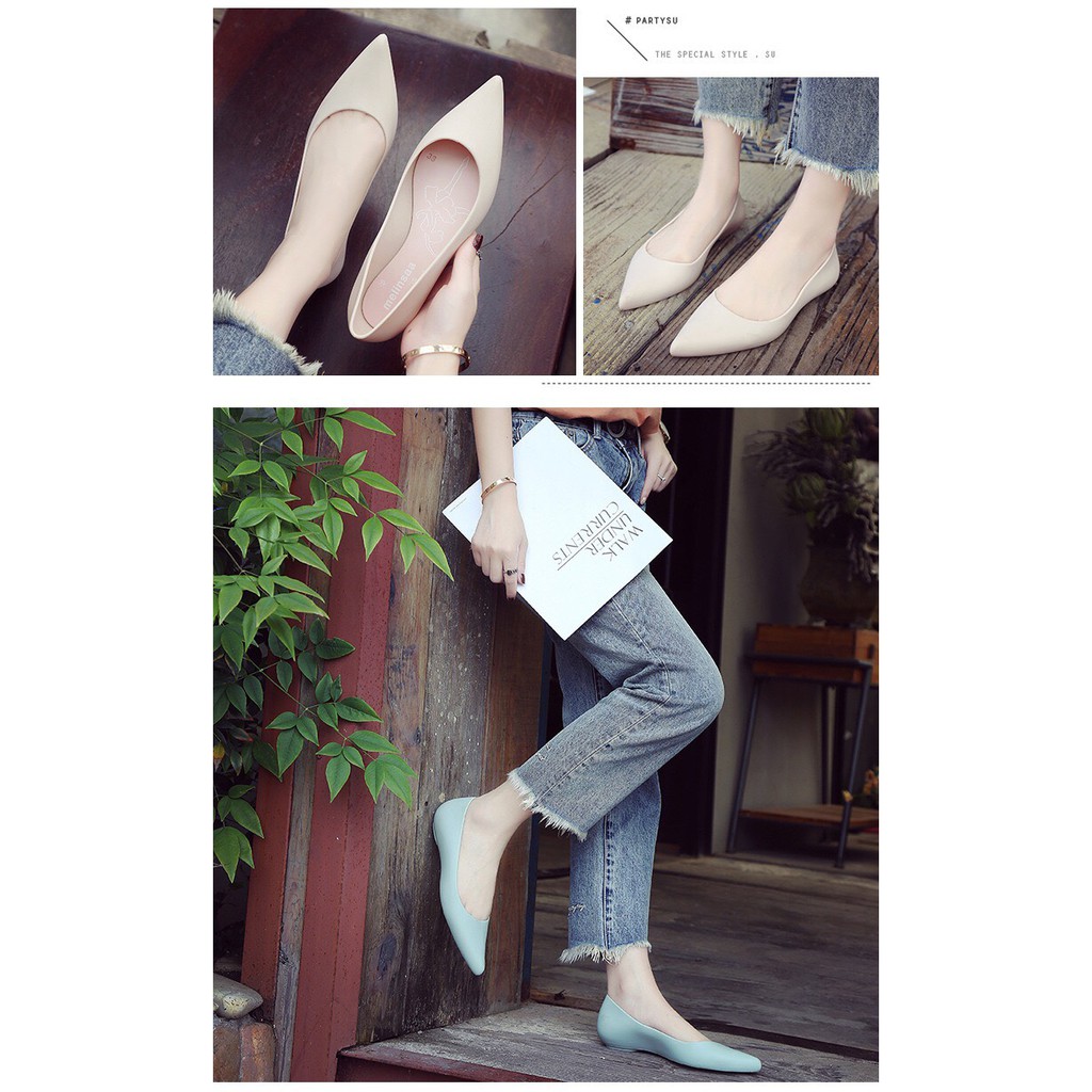 Giày Nhựa Thơm Mũi Nhọn Melinsaa Cao Cấp | BigBuy360 - bigbuy360.vn