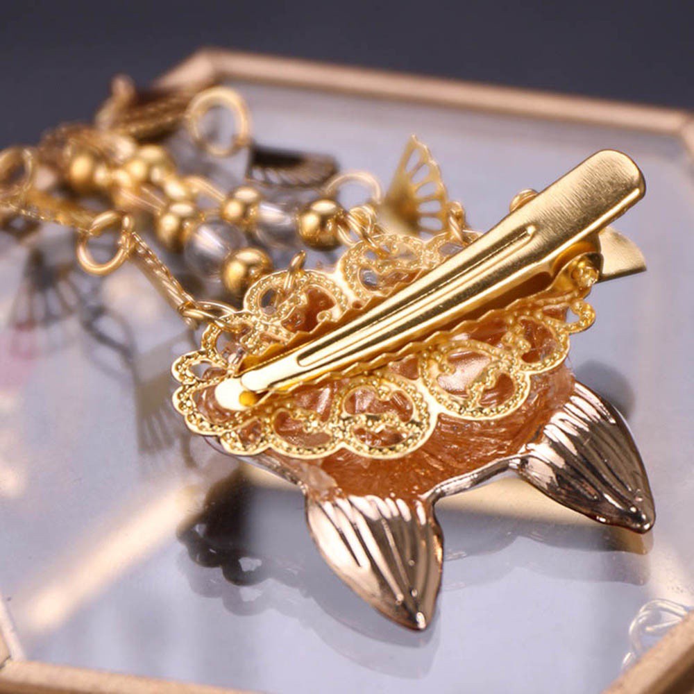 Kẹp Tóc Tua Rua Hình Thỏ Dễ Thương Cho Nữ Mặc Hán Phục