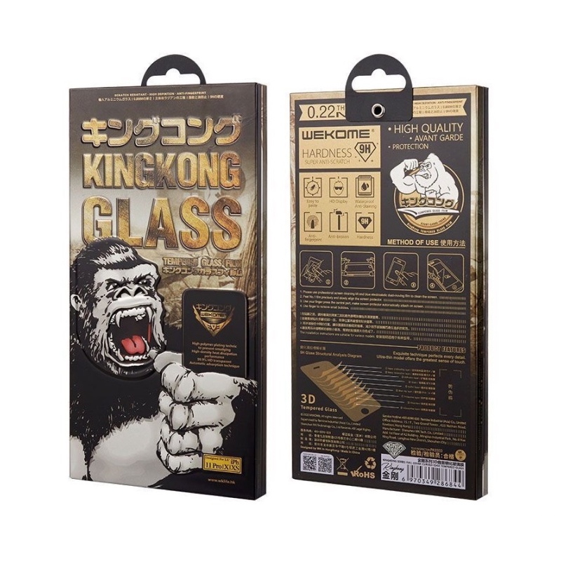 Kính Cường Lực KingKong Cho iphone 7/8PLUS-X-XS-XSMAX-11-11PRO-11PROMAX-12-12PRO Full Màn