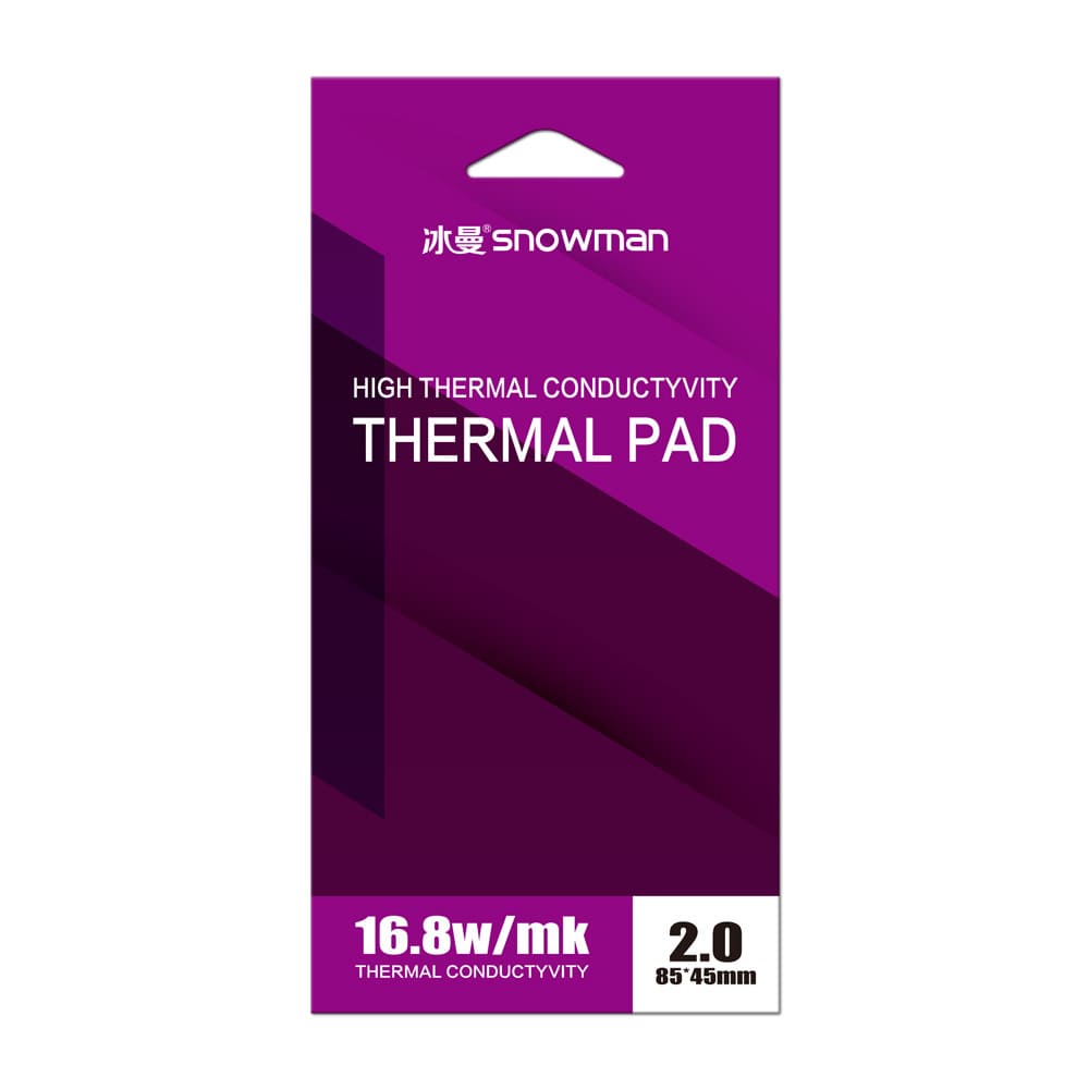 Miếng tản nhiệt cao cấp Thermal Pad SNOWMAN 16.8 W/mk chính hãng tản nhiệt GPU Chipset ổ cứng SSD M.2 đối thủ của Gelid