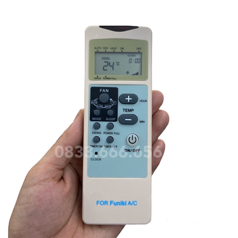 Remote điều khiển điều hoà máy lạnh Funiki loại tốt (mẫu 1)