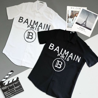 Áo Sơ Mi Lụa Nam Tay Ngắn BALMAIN Paris