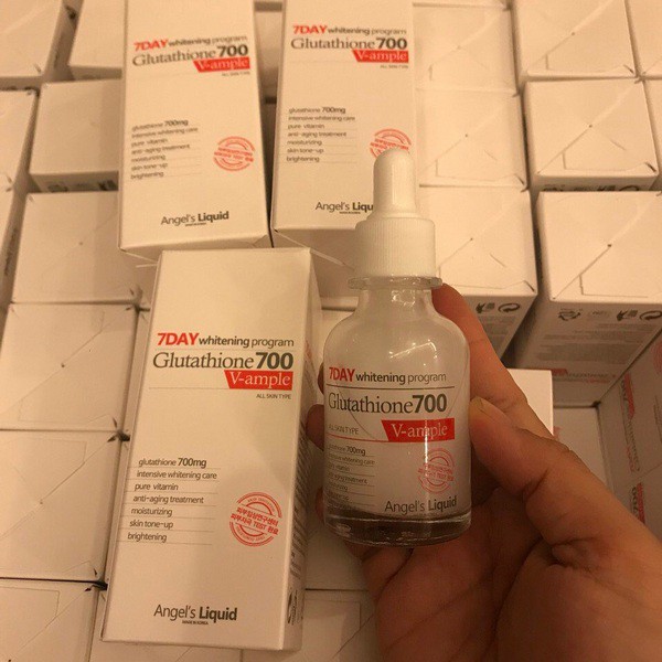 Huyết Thanh serum Angels Liquid Glutathione + Niacinamide 7day Whitening Program Glutathione 700 V-Ample 30ml | BigBuy360 - bigbuy360.vn