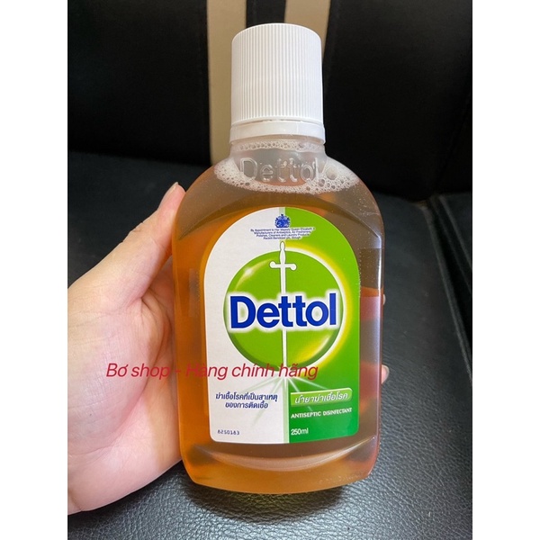 Dung dịch diệt khuẩn Dettol 250ml - 500ml. Hàng chính hãng DKSH Việt Nam.