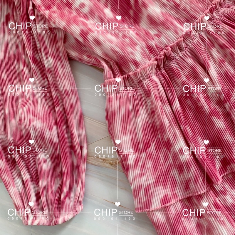 VÁY XẾP LY BÈO TẦNG LOANG MÀU KOREA