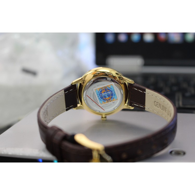 Đồng hồ nữ dây da Olym Pianus OP5709 OP5709LK-GL đen