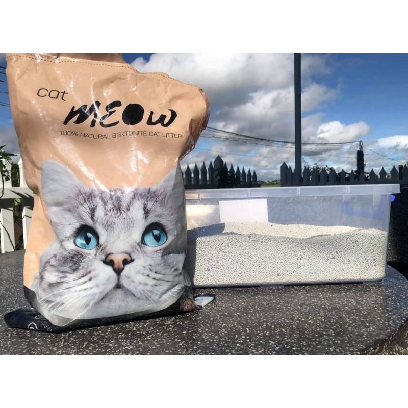 Cát vệ sinh khử mùi cho mèo Cat Meow 8l - cát vệ sinh thấm hút giá rẻ dành cho mèo - Kitty Pet Shop