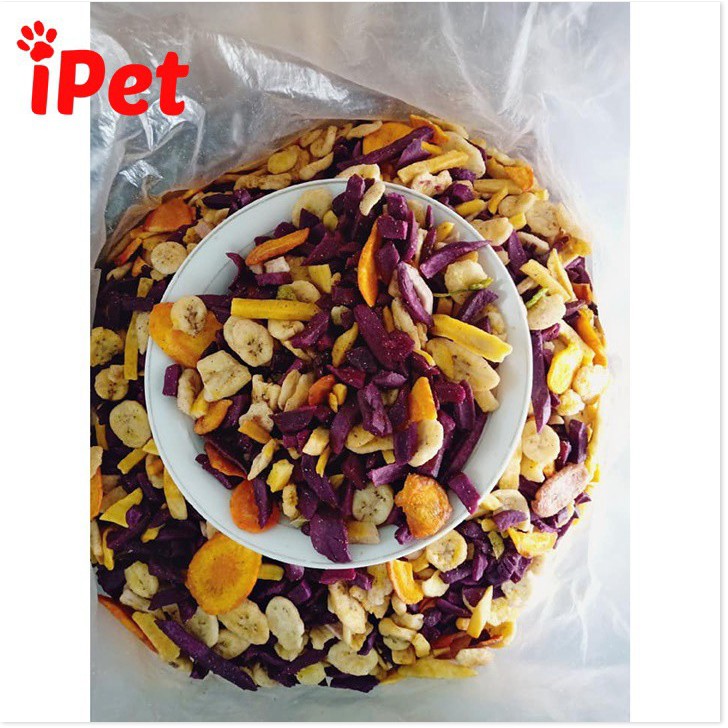 [Mã giảm giá] Thức Ăn Hamster - Rau Củ Sấy Khô Dinh Dưỡng 100G - iPetShop