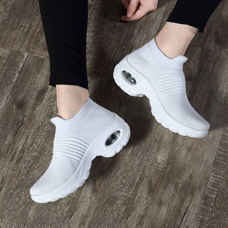 Âm nhạc 2021 Mùa xuân mới Giày sock Nữ Phiên bản Hàn Quốc của xu hướng Thời trang Wild Sports Air Cushion Giày Giày đơn