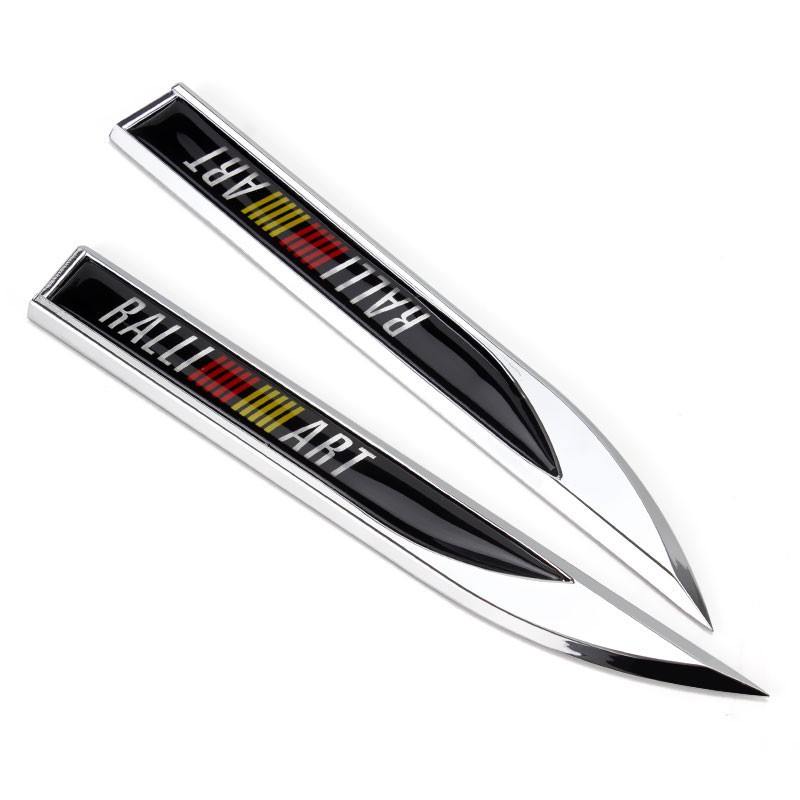 Logo Kim Loại Dán Chữ Ralliart Cho Xe Mitsibishi Phong Cách Và Cá Tính