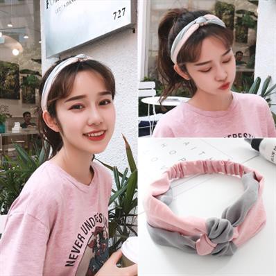 Phụ kiện tóc băng đô turban nữ thắt nút phối màu vintage thời trang Hàn Quốc dễ thương