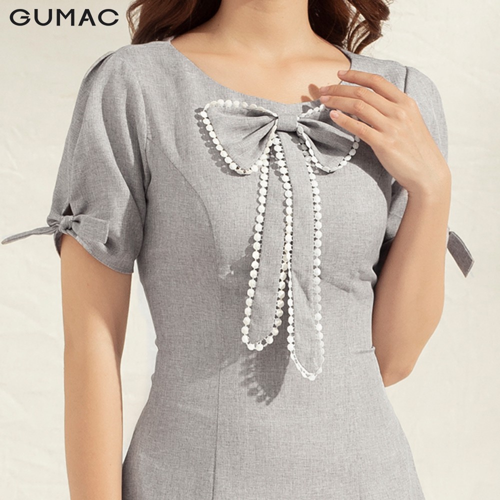 Đầm phối nơ ngực DA1185 GUMAC | BigBuy360 - bigbuy360.vn