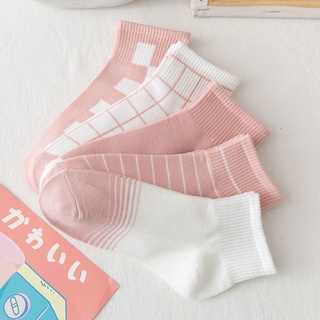 Com bo 5 đôi tất ulzzang nữ chất liệu cotton t5