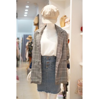 Áo Blazer Caro Xám 057