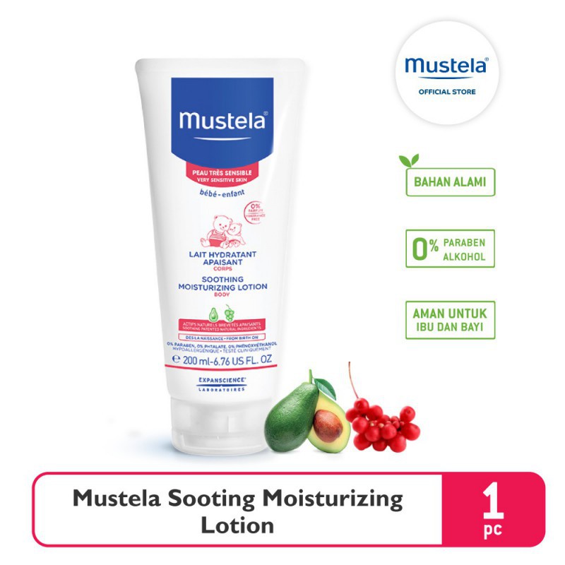 Mustela Sữa dưỡng da toàn thân dành cho bé Soothing Moisturizing Body Lotion 200ml