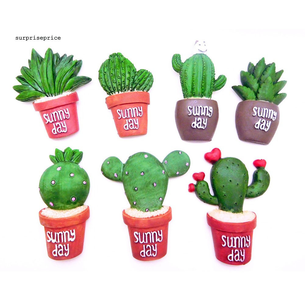 Nam châm trang trí tủ lạnh hình cây xương rồng xinh xắn