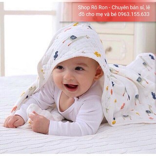CHĂN Ủ XÔ ADEN MUSLIN 4 LỚP