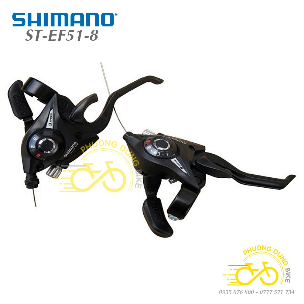 Tay đề xe đạp SHIMANO ST-EF51-8  3x8 Speed