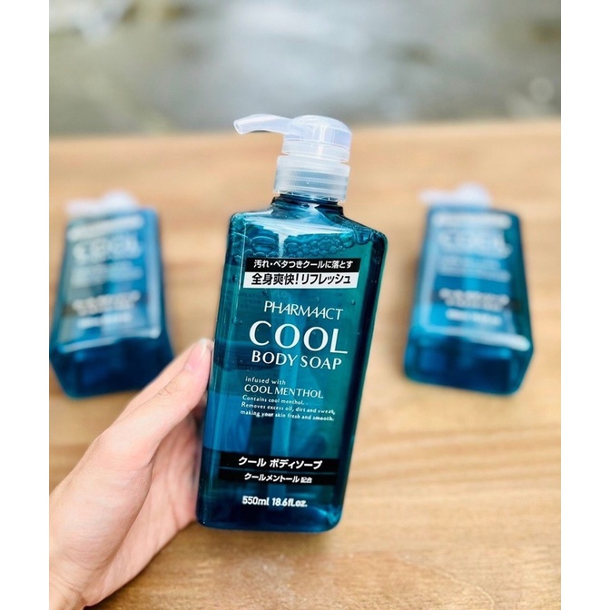 Sữa tắm Cool Pharmaact body soap 600ml Nhật Bản dành cho nam giới