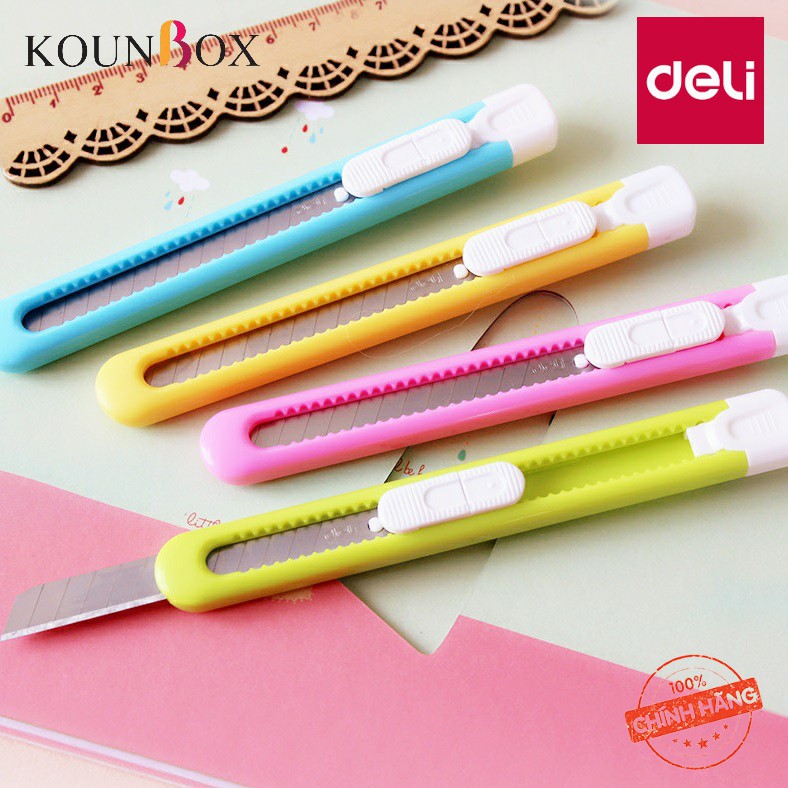 Combo 20 Dao rọc giấy cỡ nhỏ Deli 2051- Deli 2054