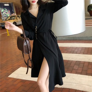 ORDER Đầm sơ mi voan lụa xéo tà (ẢNH THẬT Ở CUỐI)