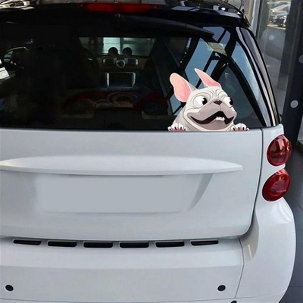 Sticker Dán Trang Trí Xe Hơi REBUY1 Chống Nước Hình Chó Bull