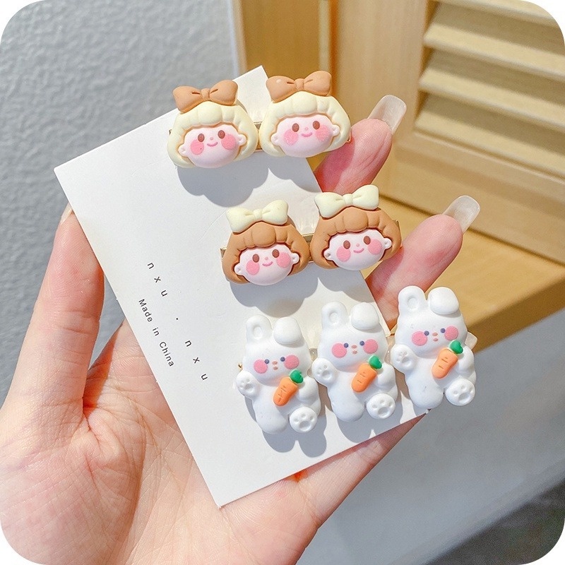 Kẹp tóc thiết kế hình chú gấu nhỏ dễ thương dành cho nữ