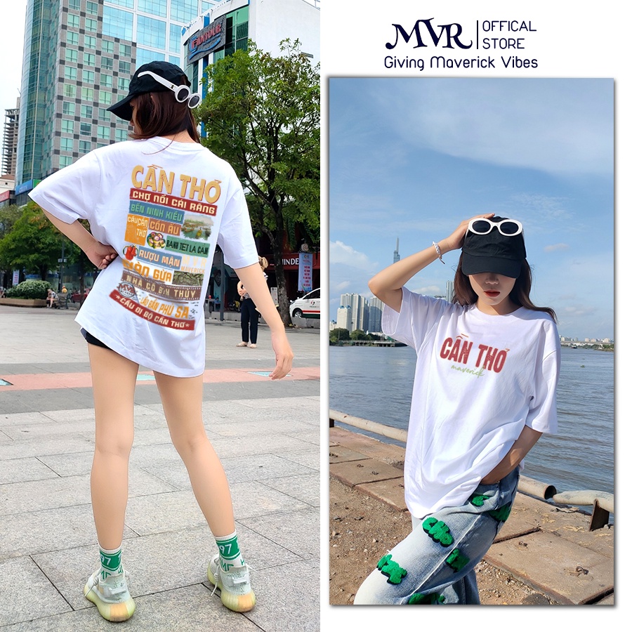 Áo thun Cần Thơ Ver 2 tỉnh thành ao cặp gia đình in 2 mặt Unisex phông rộng tay lỡ cotton fact UNDER MVR BB4166