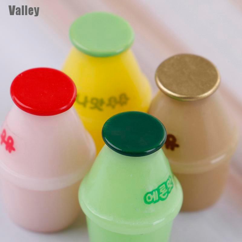 Set 4 Chai Sữa Đồ Chơi Búp Bê Trang Trí Nhà Búp Bê