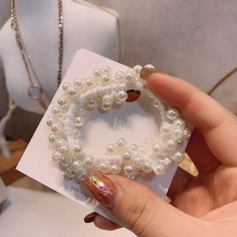 Dây buộc tóc chùm nho, cột tóc đính ngọc cute mã DB4 tại KepTocMot