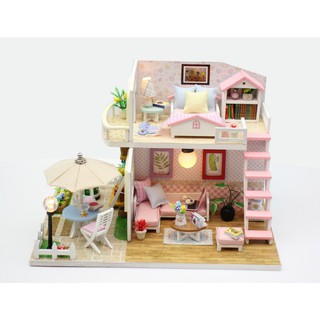 Nhà Búp Bê DIY - Căn Phòng M033 nhỏ (Tặng Keo + mica che bụi )