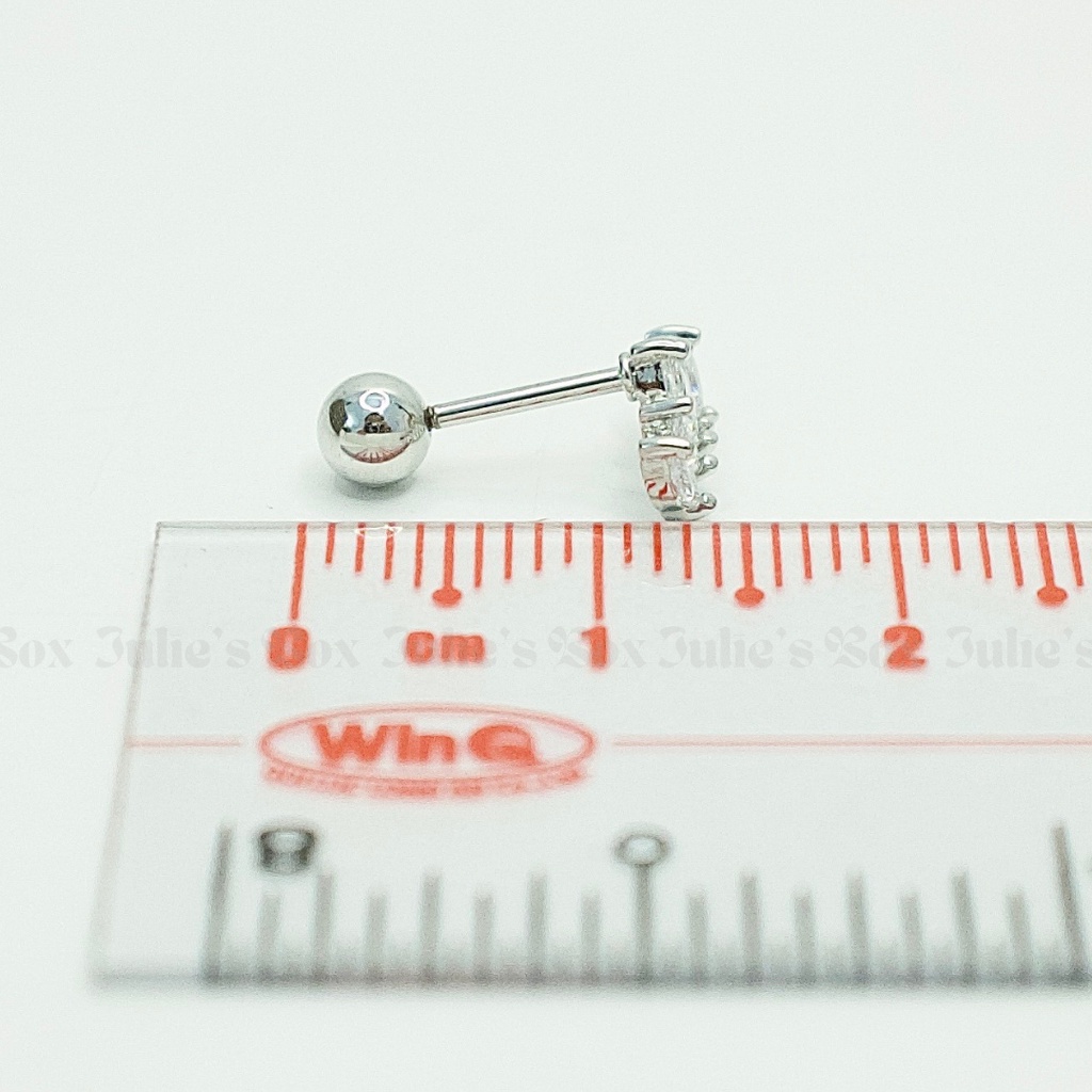 [1 Chiếc] Khuyên Tai Vành Tai The Crown Xỏ Unisex Titanium Không Đen Không Ngứa Không Dị Ứng julies box