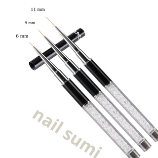 Cọ nét vé móng cán đá cao cấp 3 sizes (6mm; 9mm; 12mm)
