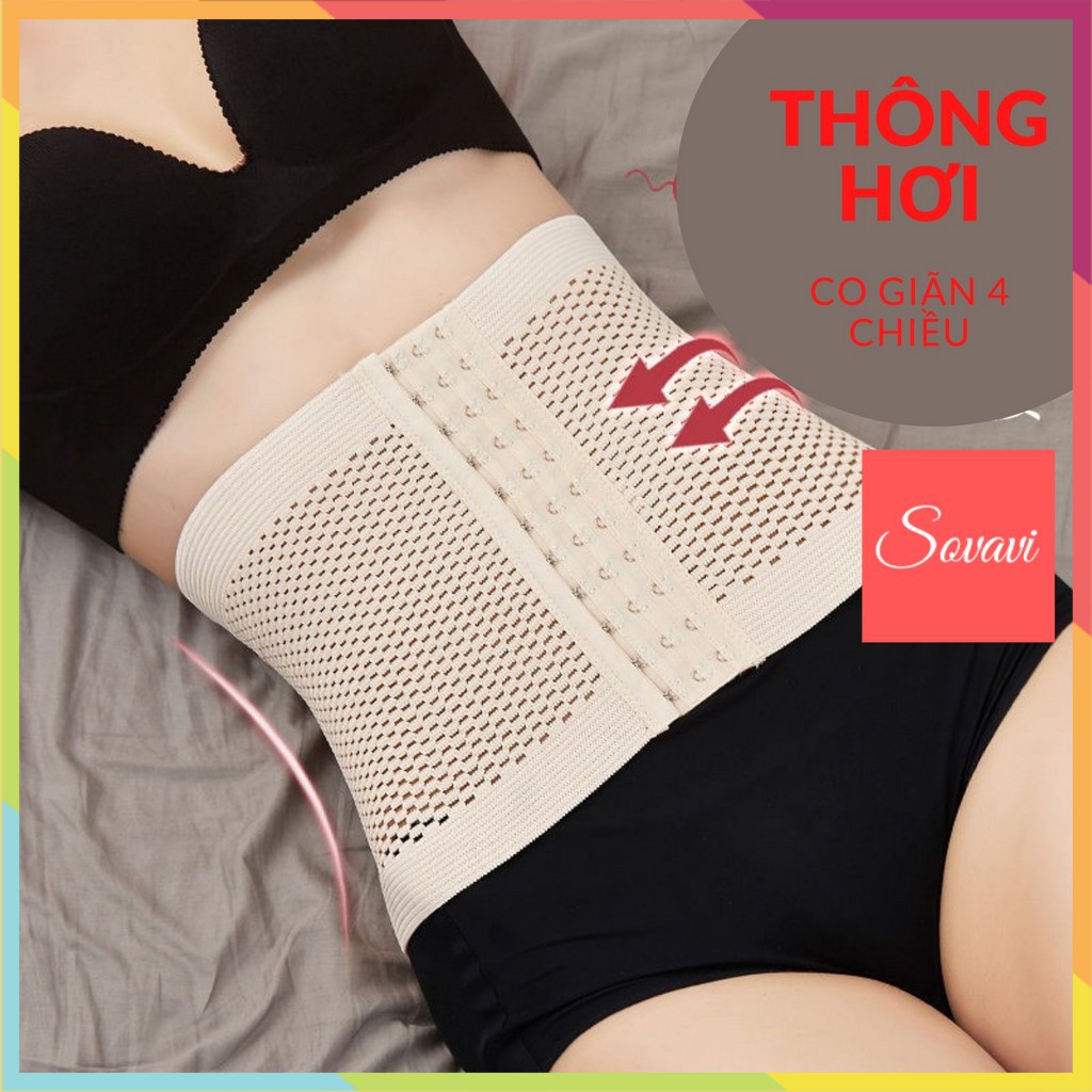 Đai Nịt Bụng Giảm mỡ lỗ thông hơi cao cấp Dai006